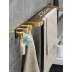 Towel Rail with Hook Perforation Three Rod Storage Rack